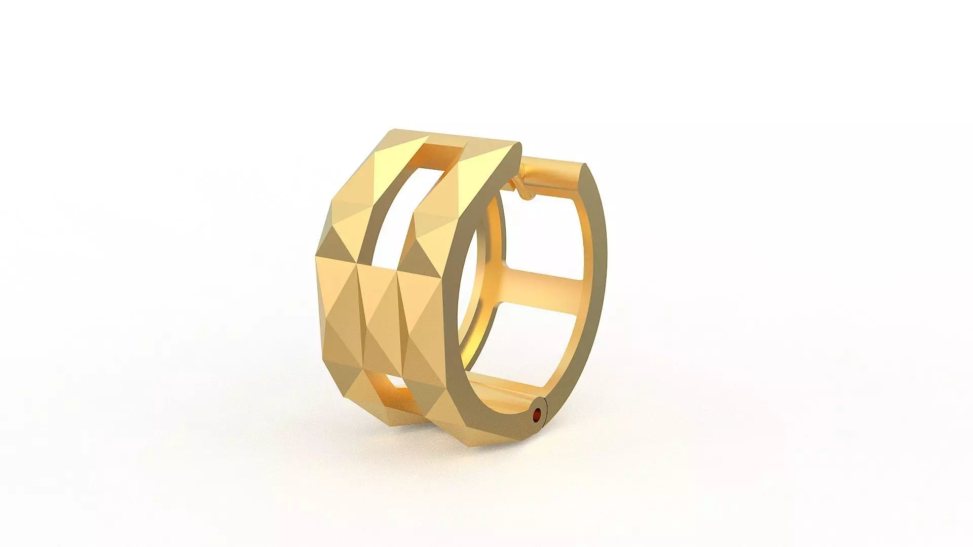 Edge-Cut earrings 3D print model