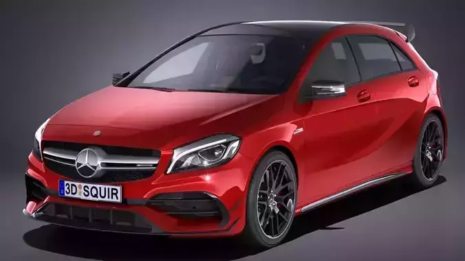 Mercedes A45 AMG 2017 3D model