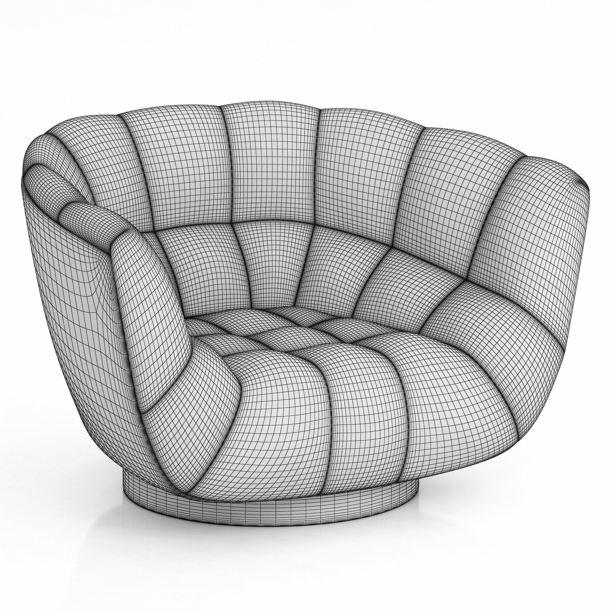 Brabbu Essex armchair 3D model_8
