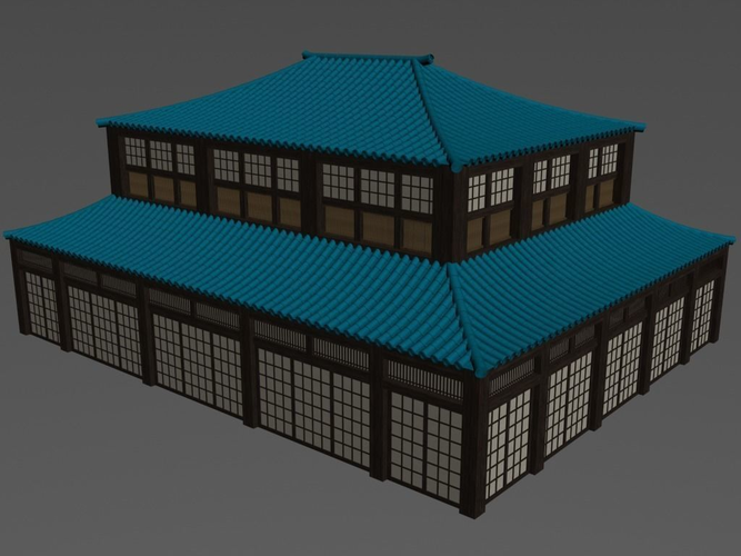 Martial Arts Dojo 3D model