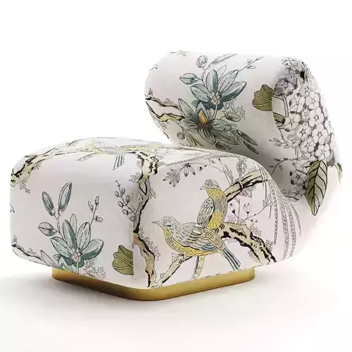 Chair Sansome Low-poly 3D model