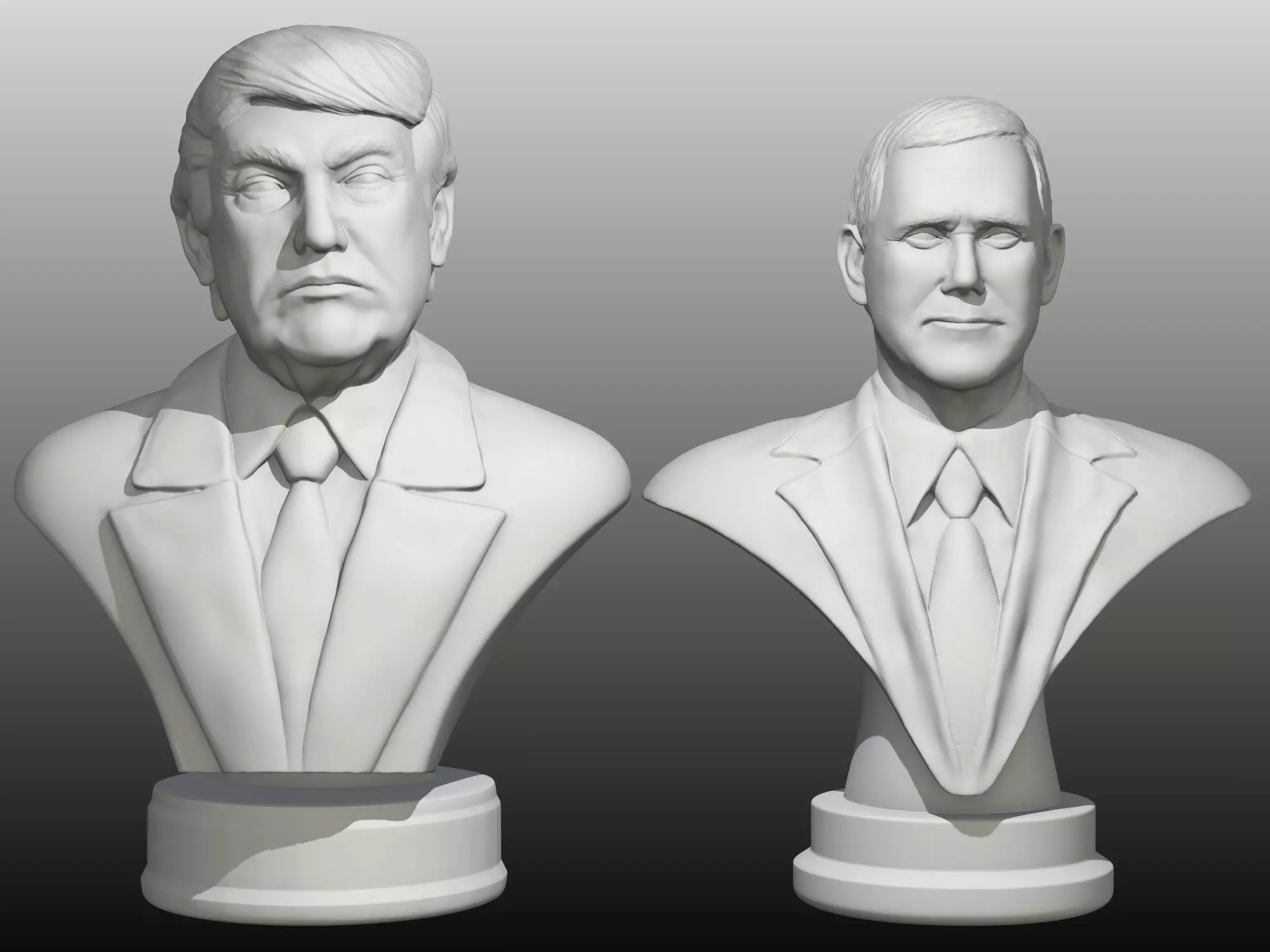 Trump Pence pack 3D print model_0