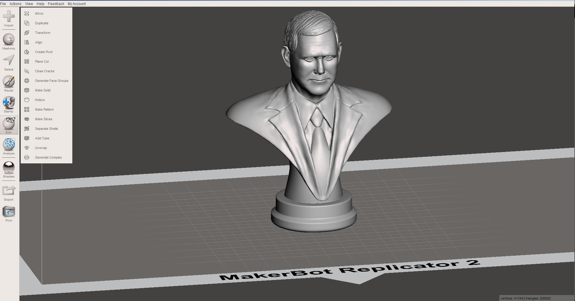 Trump Pence pack 3D print model_12