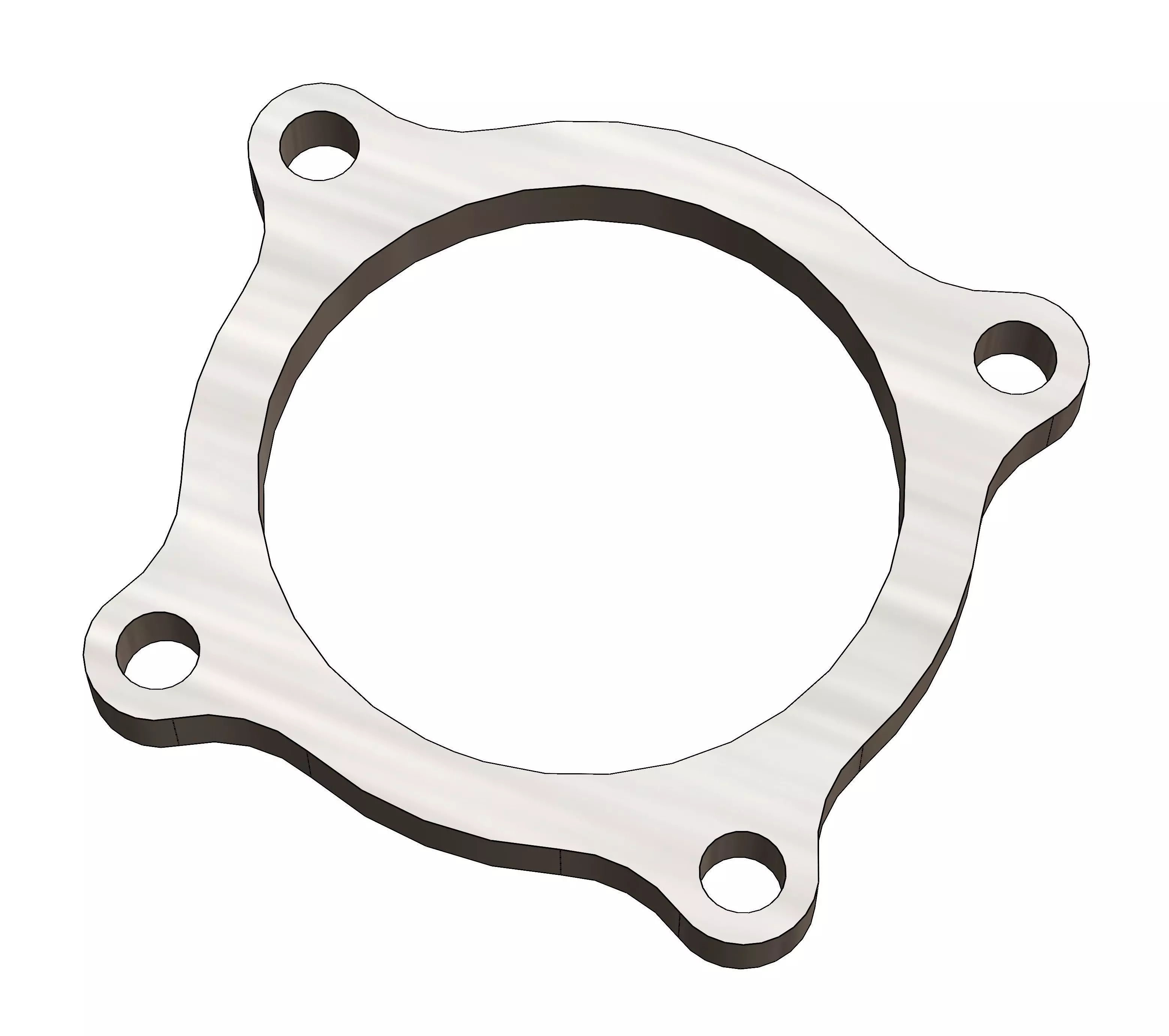 Super Villain SX20T Turbo Exhaust Flange 20T GDi 4Stroke DOHC 3D print model