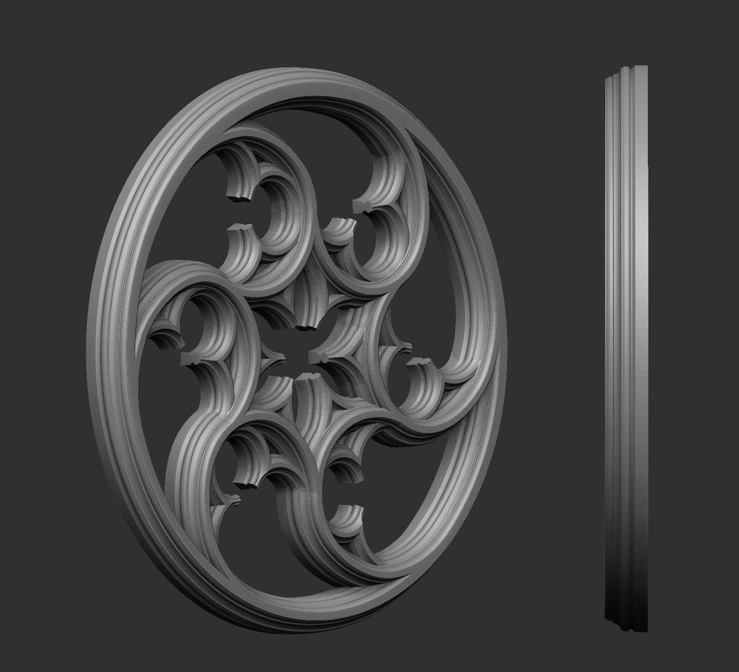 Gothic Tracery 2 3D print model_1