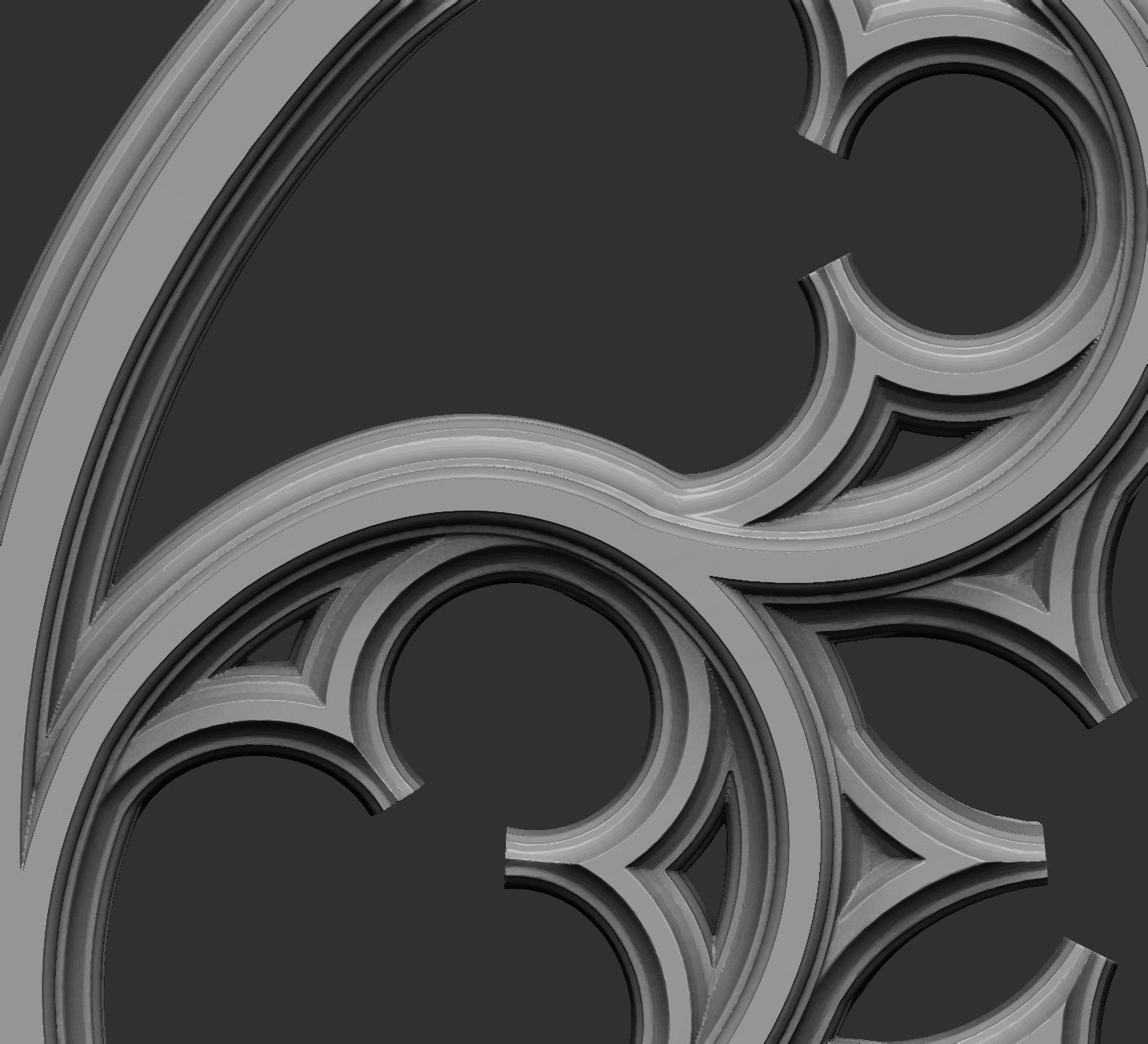 Gothic Tracery 2 3D print model_4
