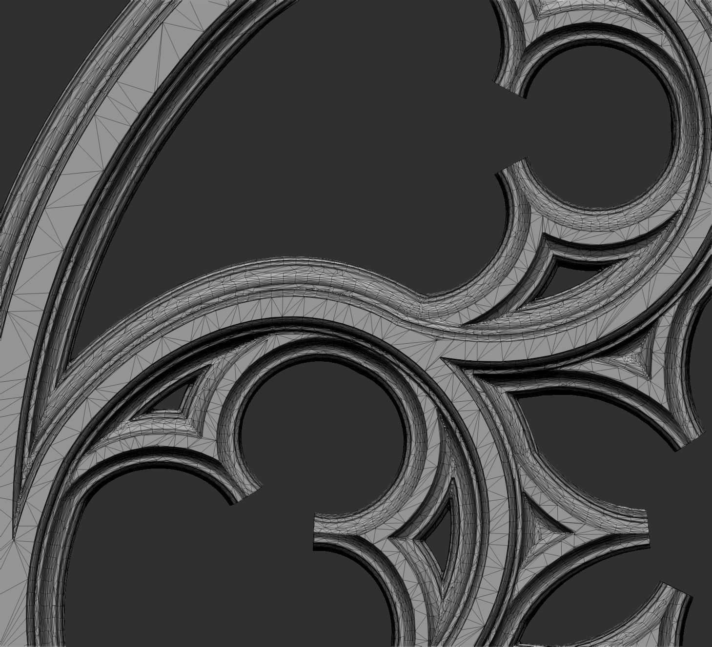 Gothic Tracery 2 3D print model_3