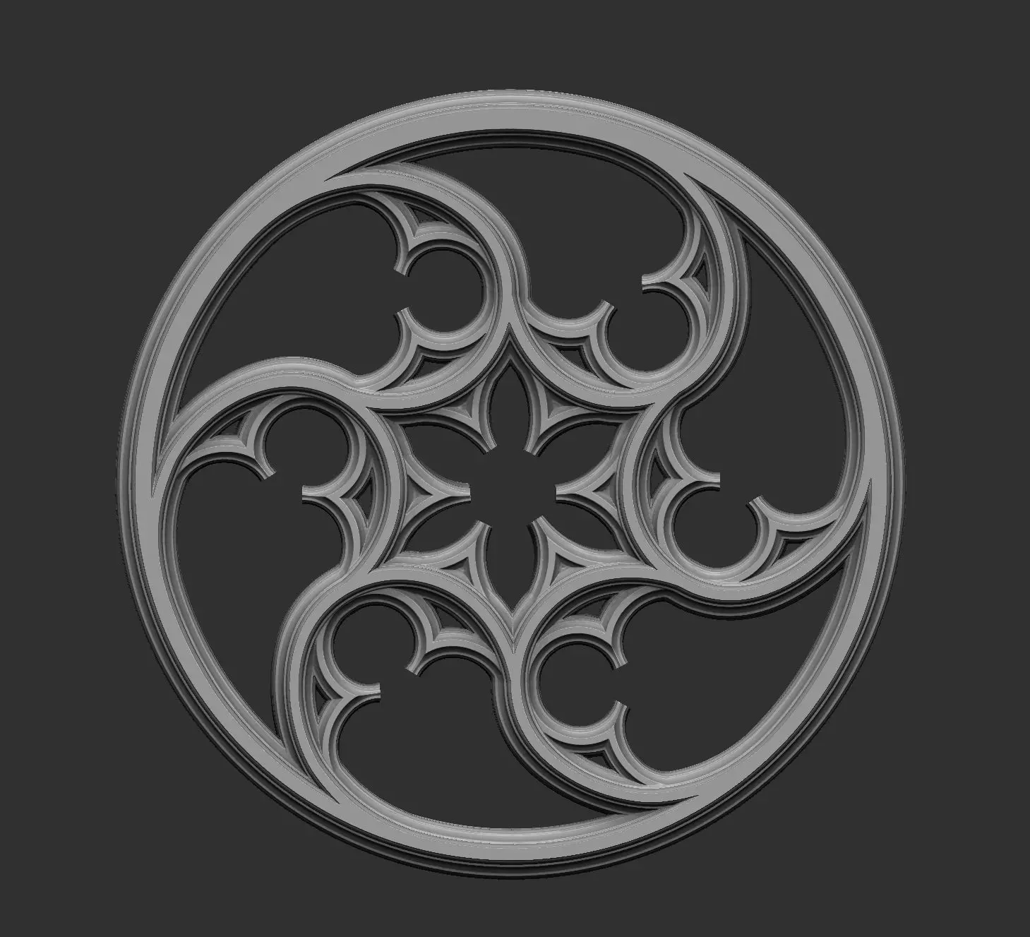 Gothic Tracery 2 3D print model_0