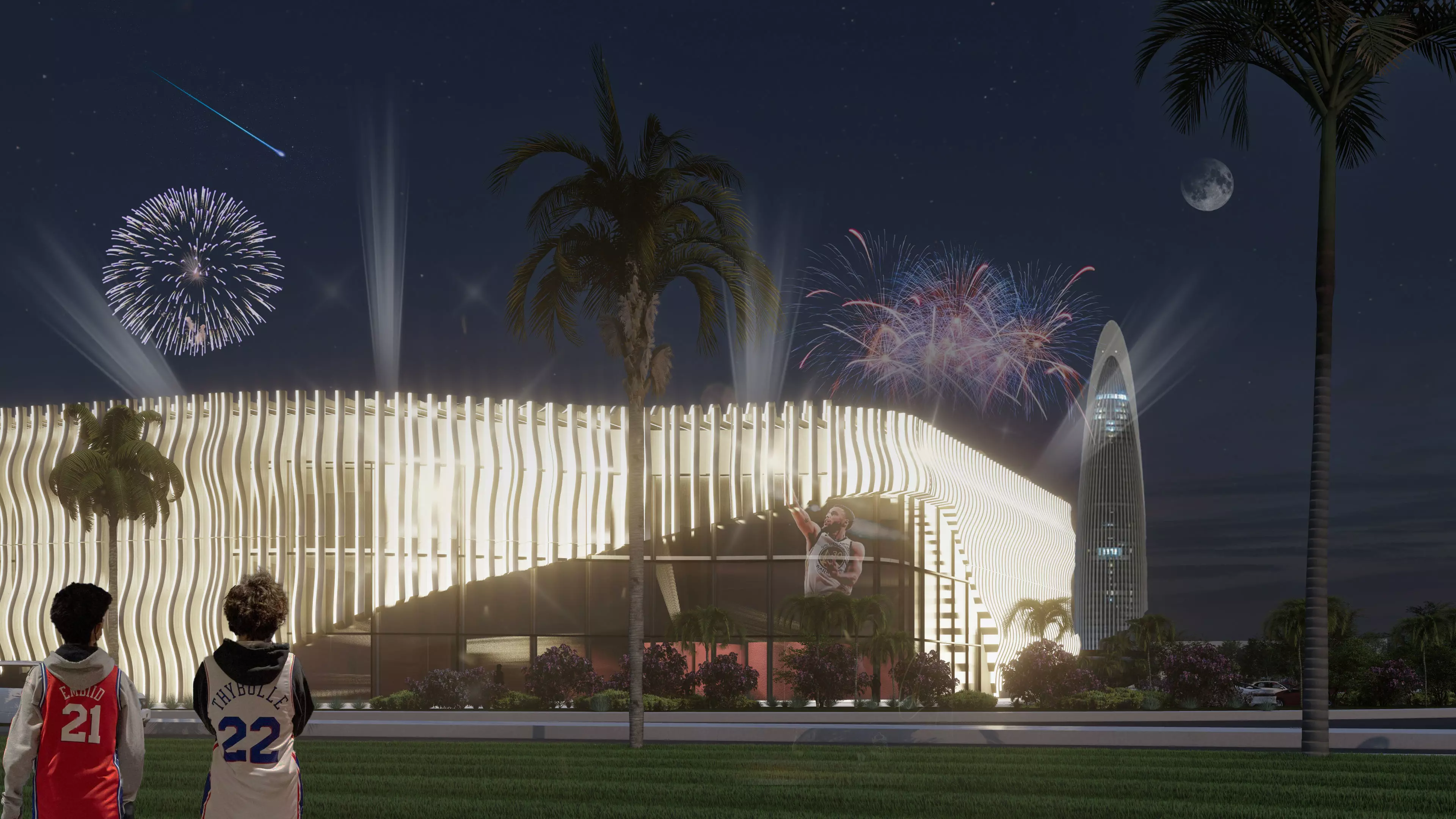 Complete Arena Architectural Project Exterior and Interior 3D model