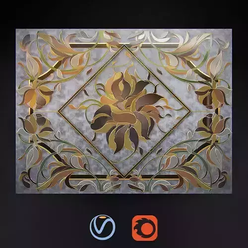 Stained glass flower