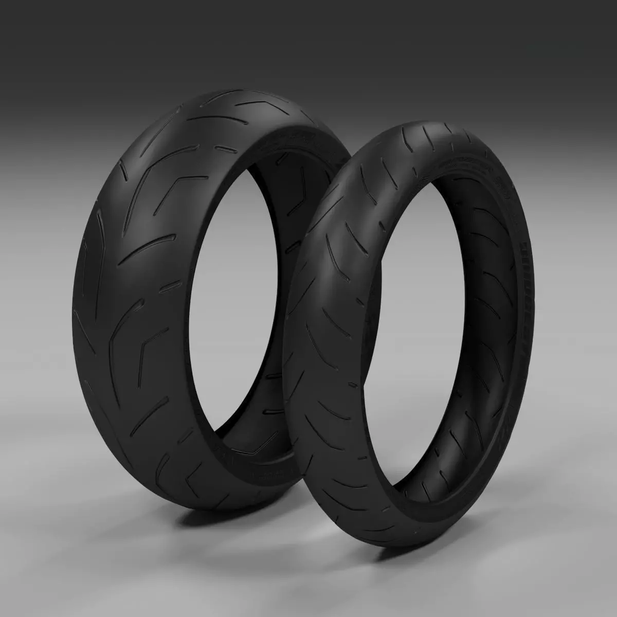 Bridgestone Battlax s20 Low-poly 3D model_0