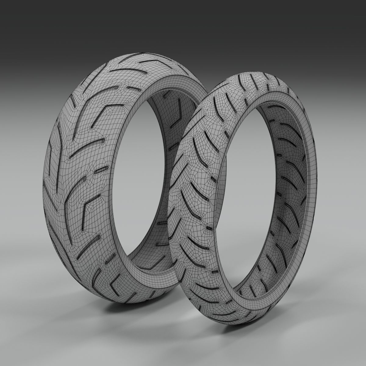 Bridgestone Battlax s20 Low-poly 3D model_7