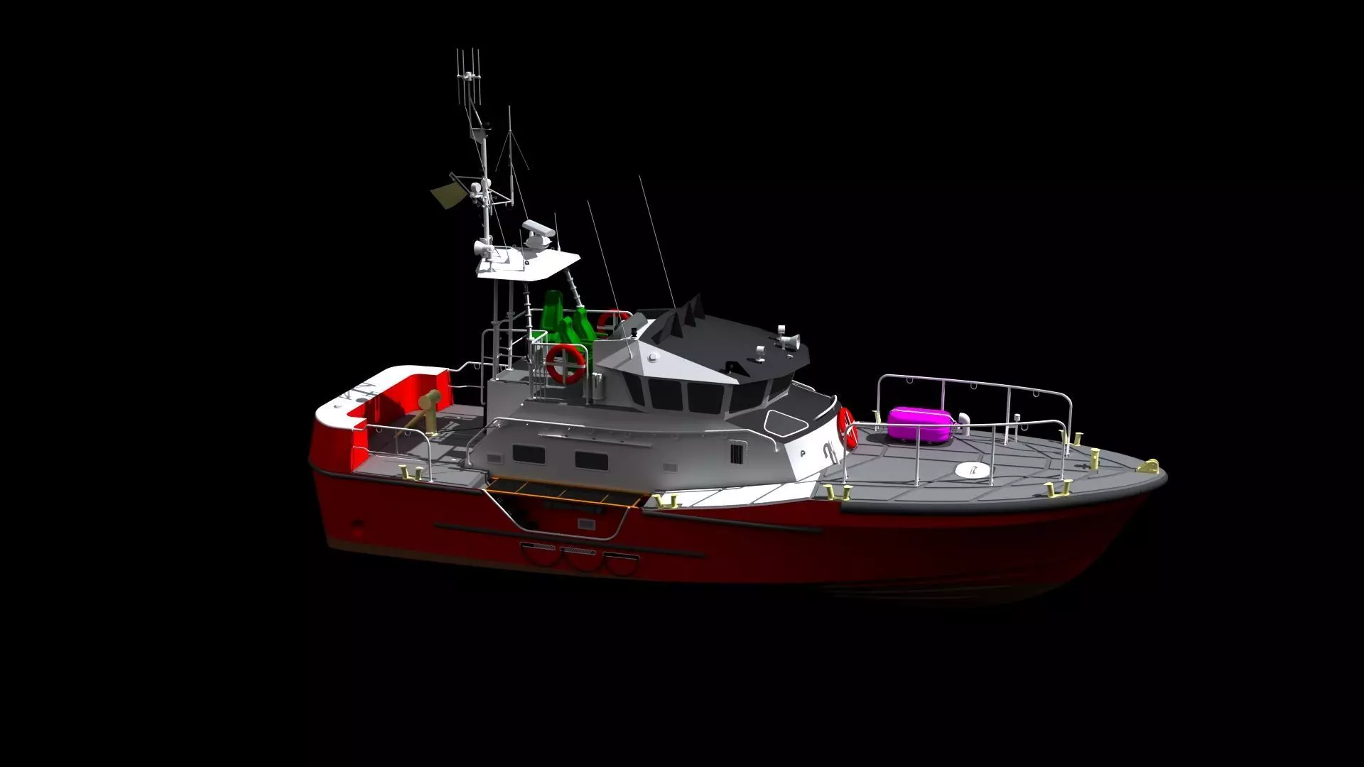Rescue boat 3D model