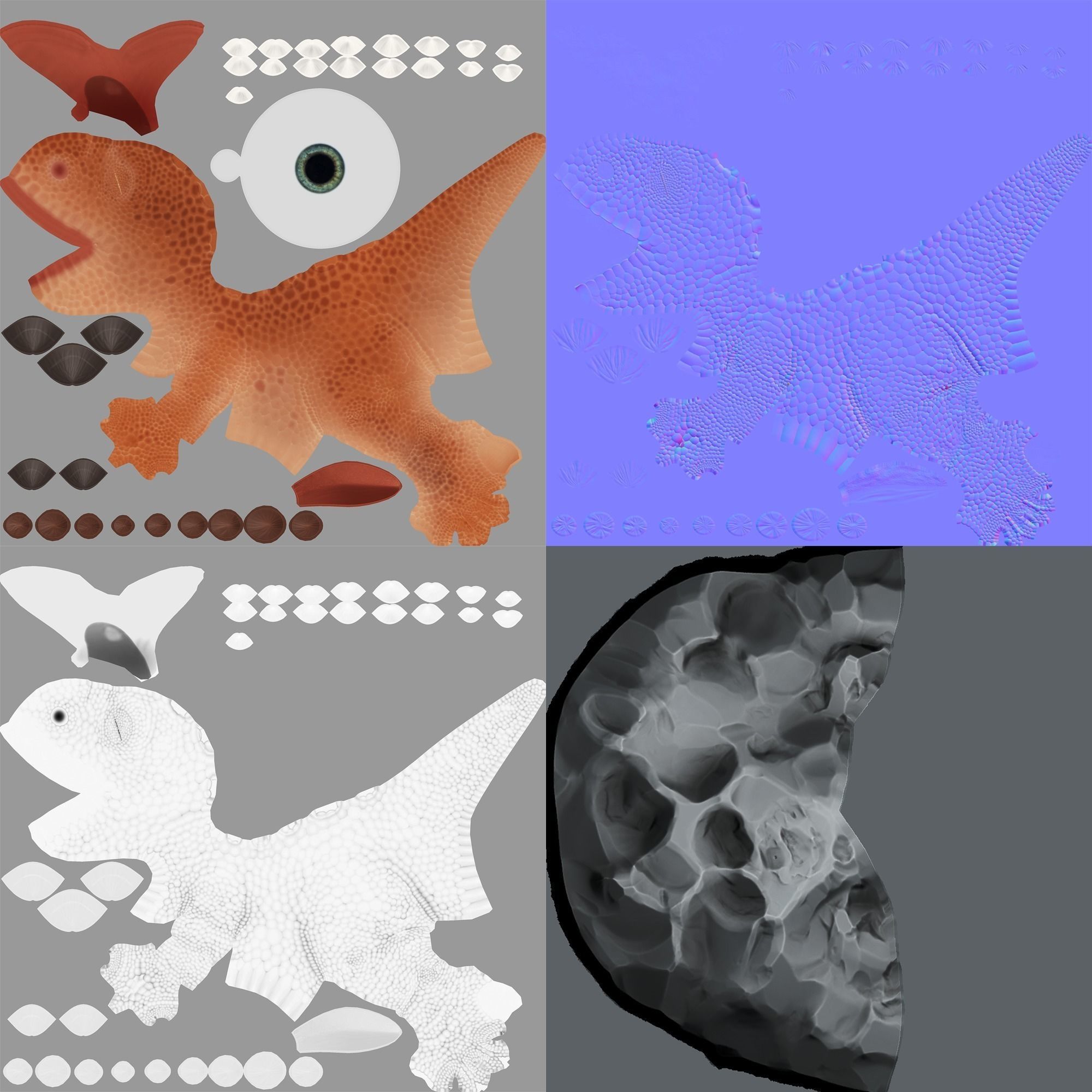 Cartoon t-rex 3D model_12