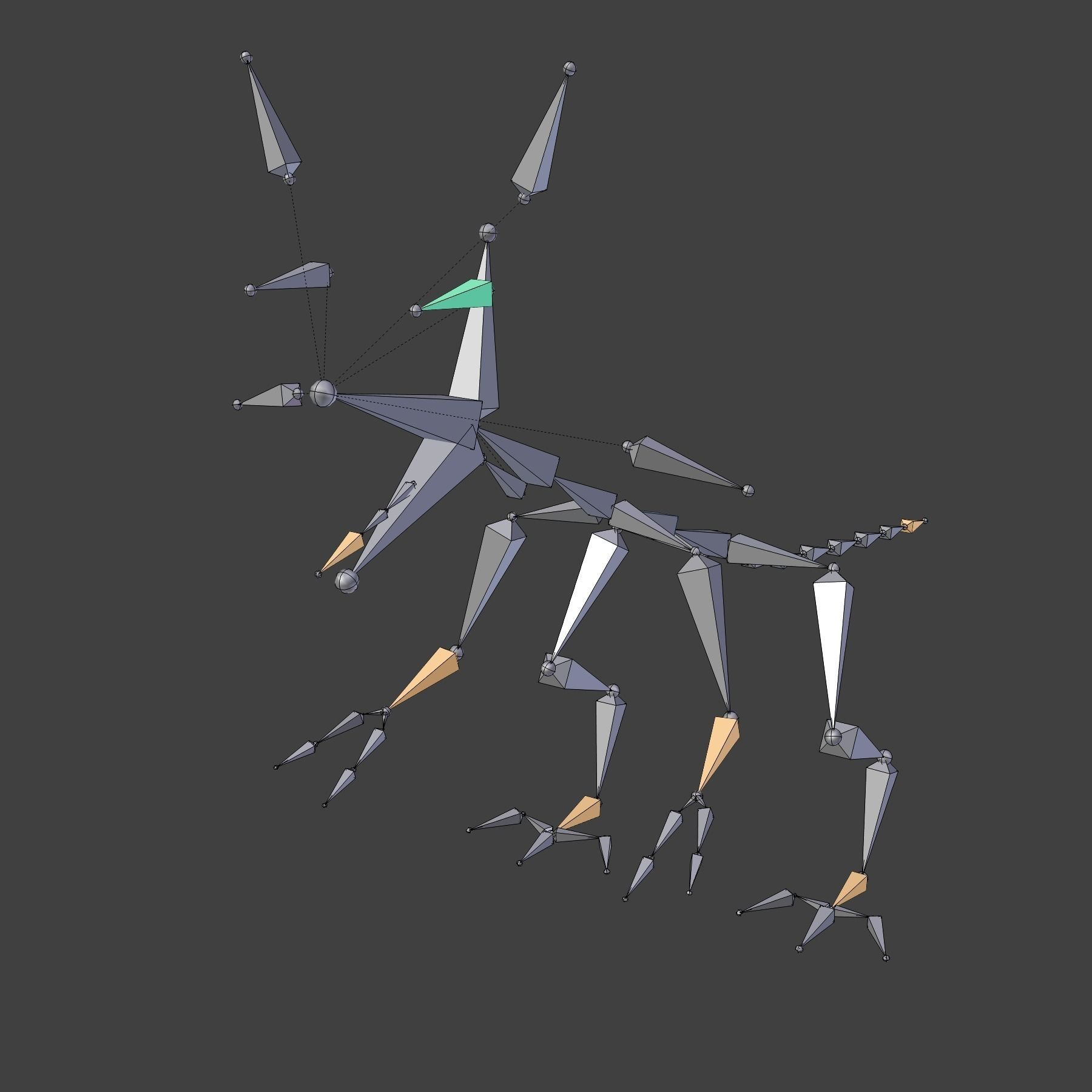 Cartoon t-rex 3D model_10