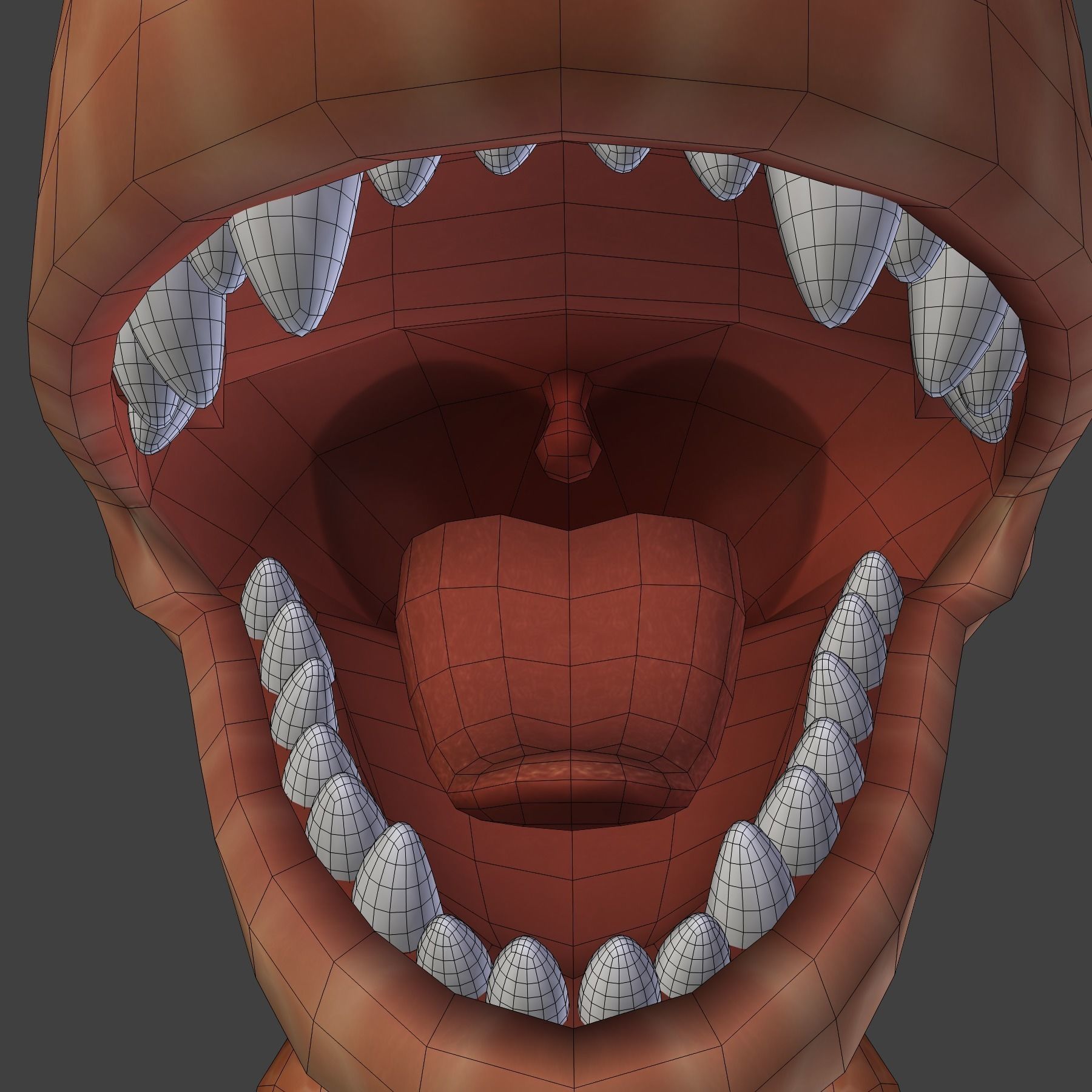 Cartoon t-rex 3D model_11