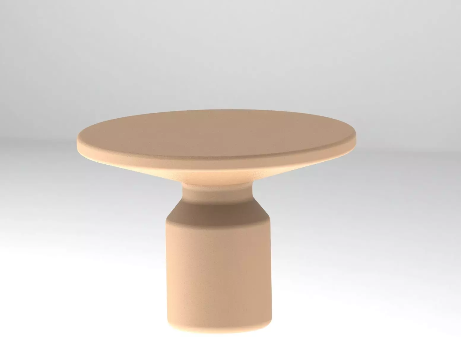 Modern Round Side Table Free 3D model