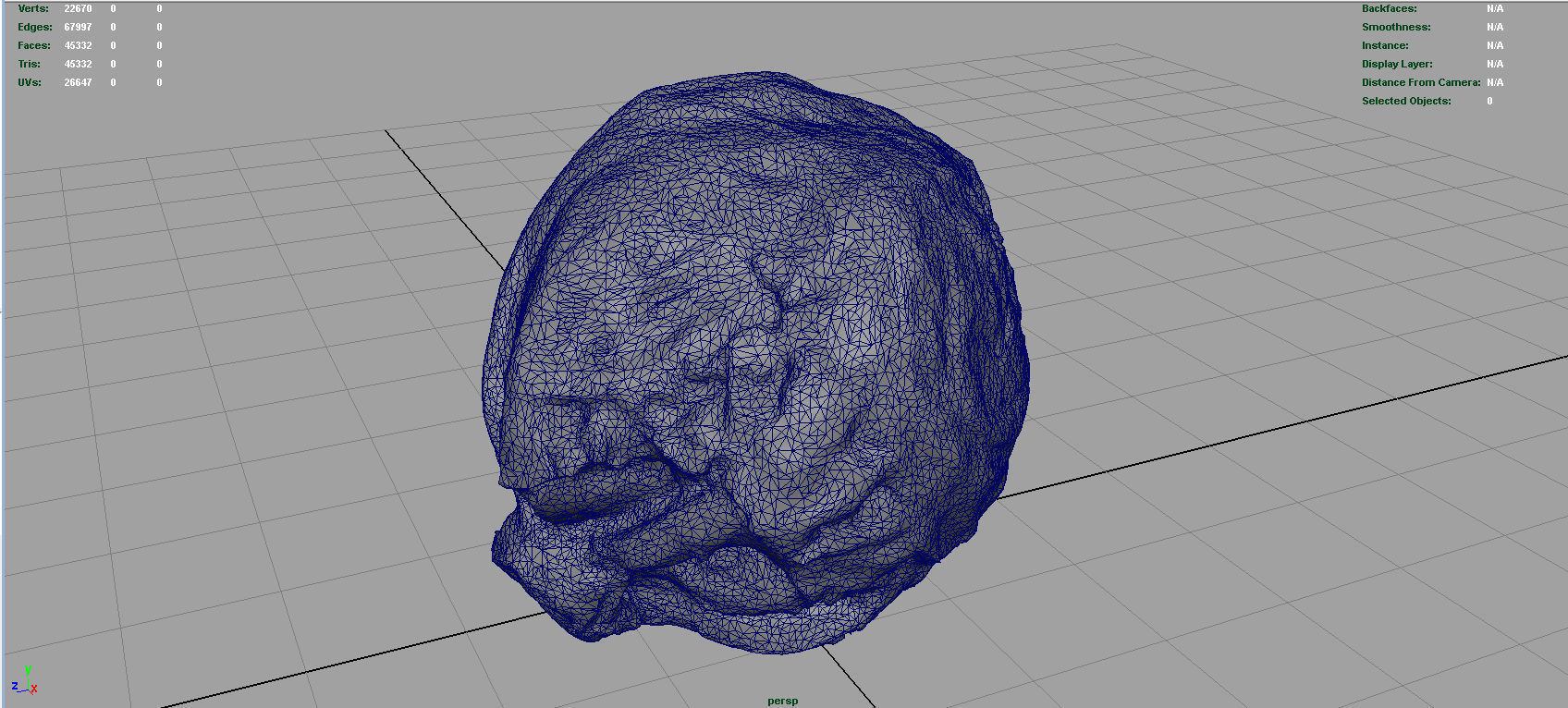 Iceberg Lettuce Low-poly 3D model_4