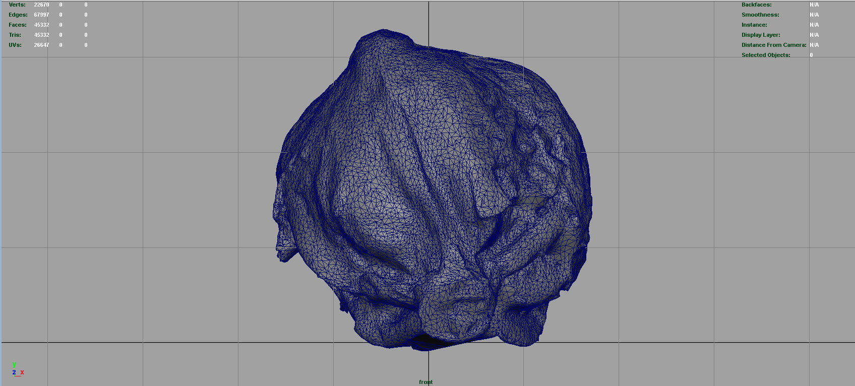 Iceberg Lettuce Low-poly 3D model_11