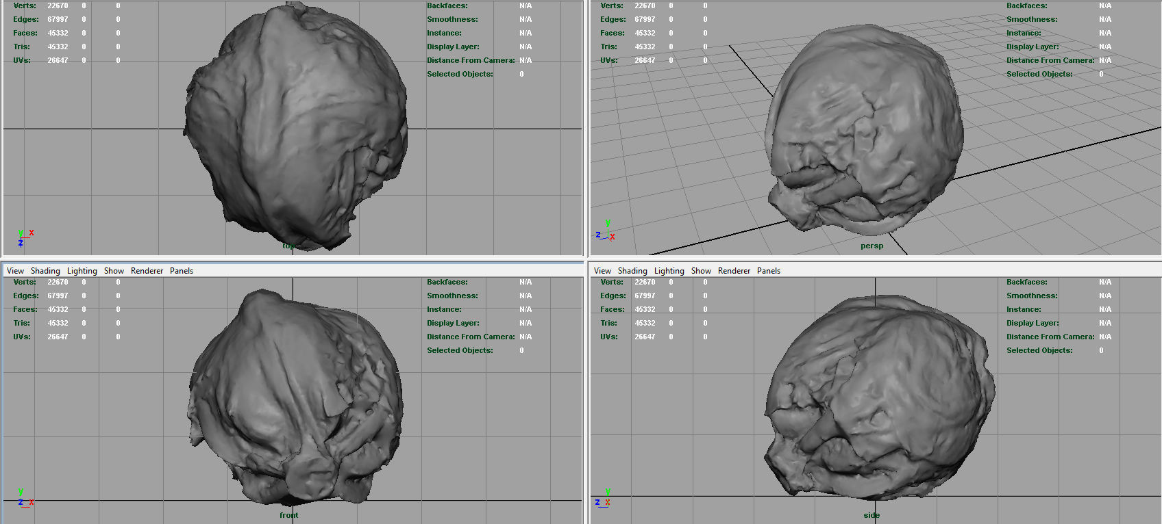 Iceberg Lettuce Low-poly 3D model_5