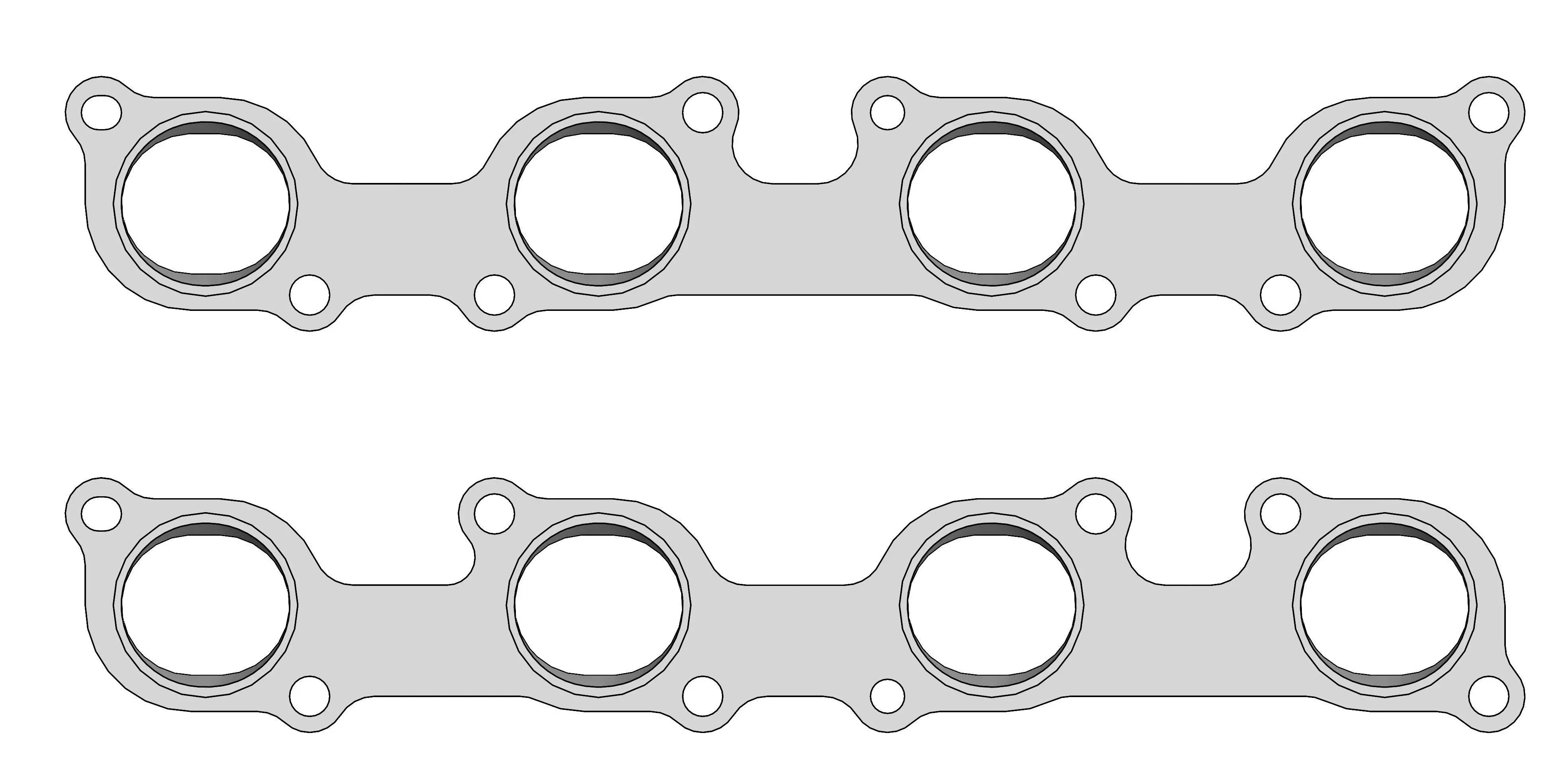 BMW V8 M60 M62 S60 S62 Exhaust Manifold Flange Headers Set 3D print model