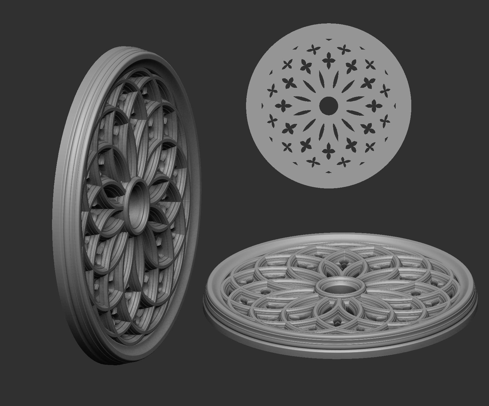 Gothic Tracery 3 3D print model_2