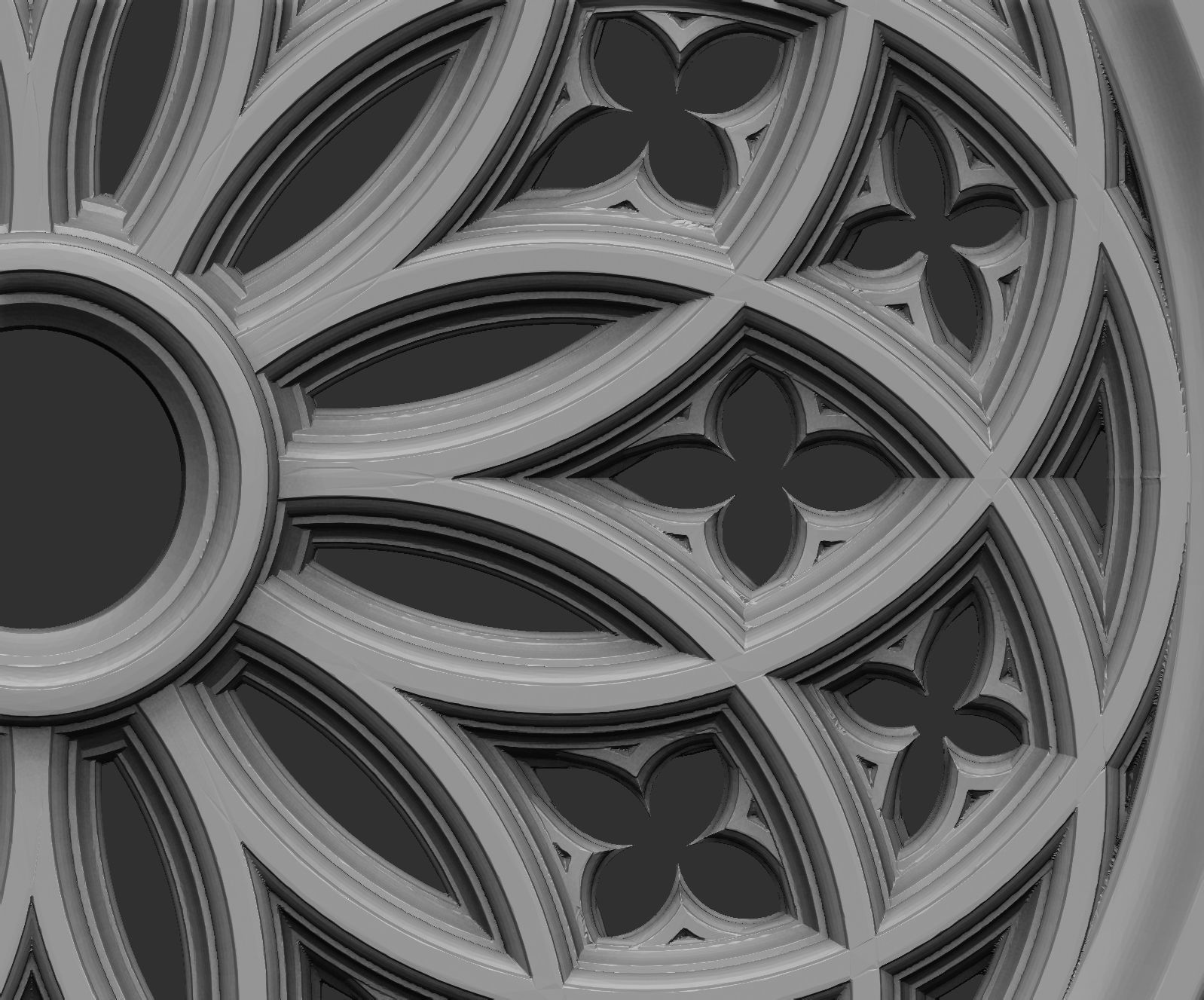 Gothic Tracery 3 3D print model_3