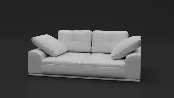 Living Room Chair Low-poly 3D model