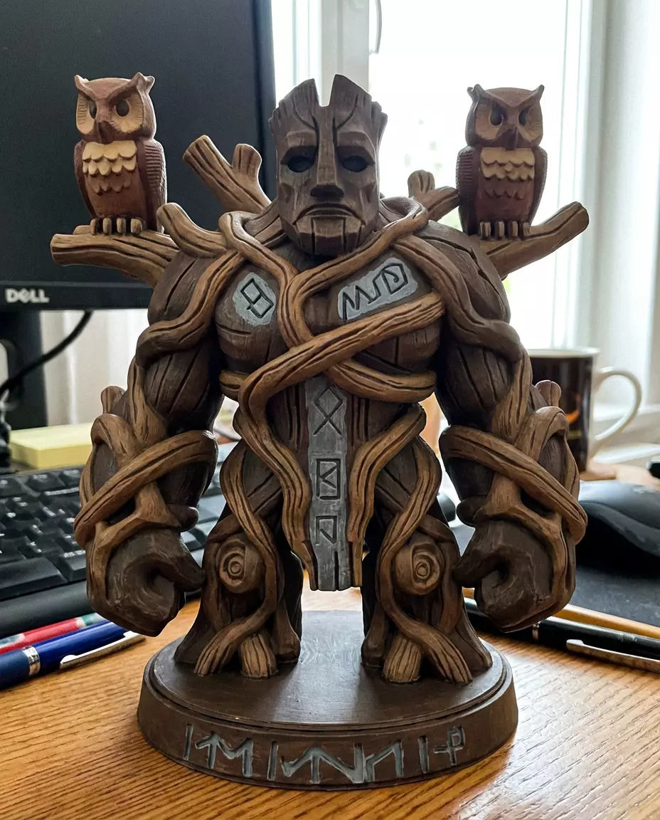 Nordic Treant Forest Guardian Fantasy RPG Figure Free 3D print model