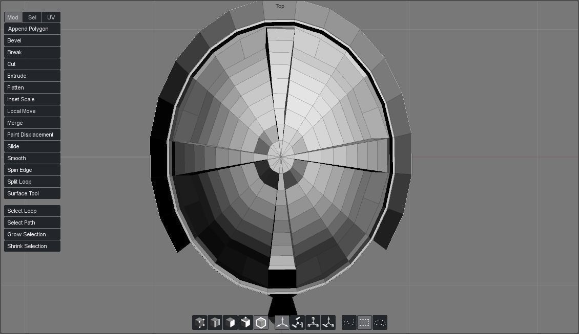 Engraved Steel Helmet Free low-poly 3D model_5