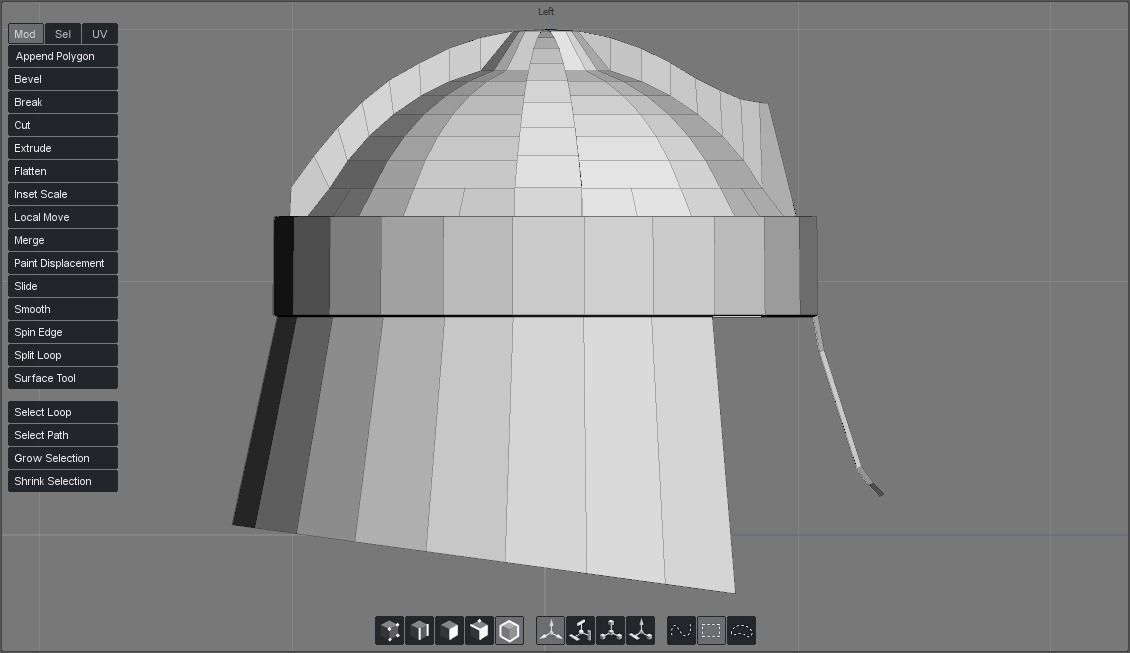 Engraved Steel Helmet Free low-poly 3D model_7