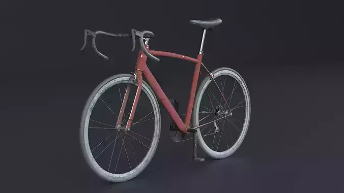 Old Generic Road Bicycle 3D model