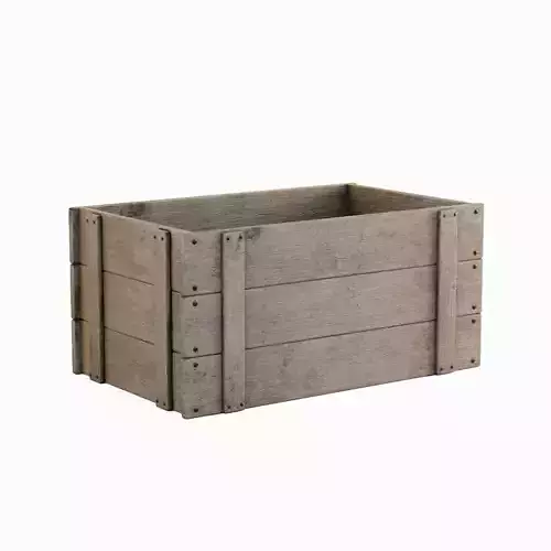 Large Wooden Crate Set  Low-poly 3D model 3