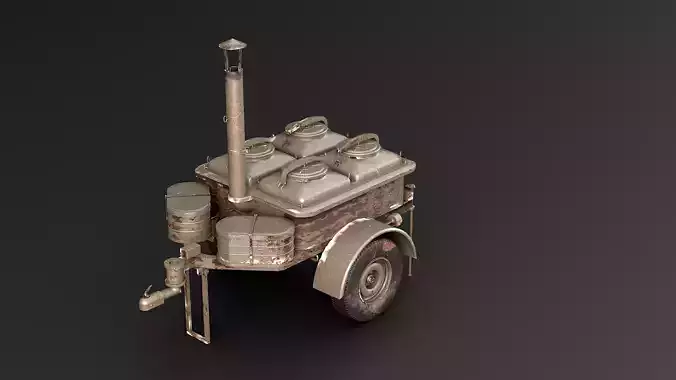 Military Field Kitchen 3D model 6