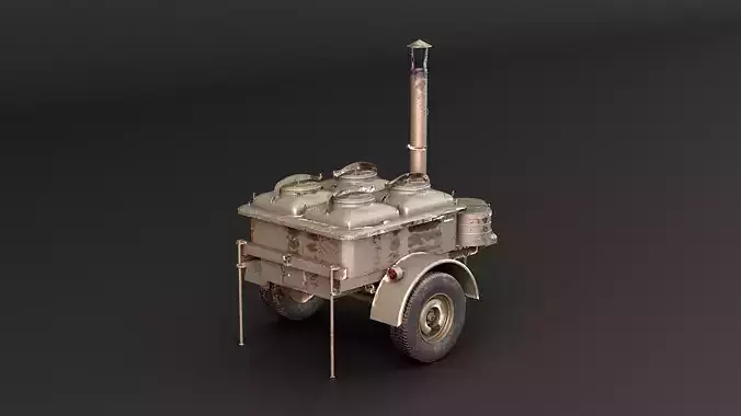 Military Field Kitchen 3D model