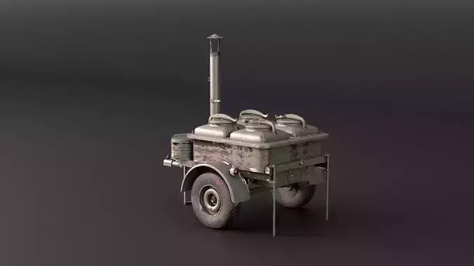 Military Field Kitchen 3D model 4