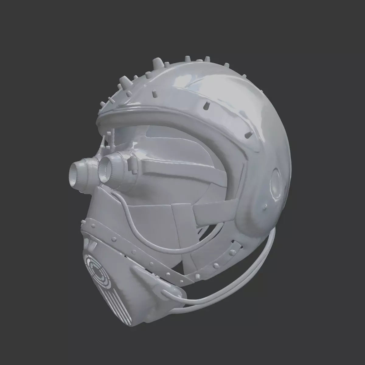 Metro Inspired Helmet 3D Printable 3D print model