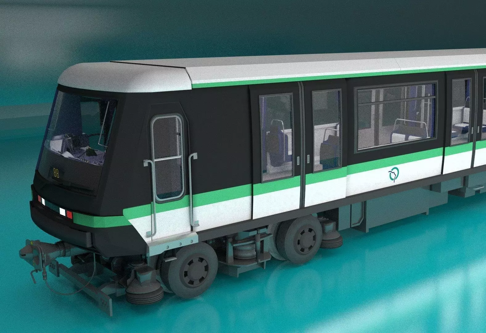 Paris Subway Train 3D model