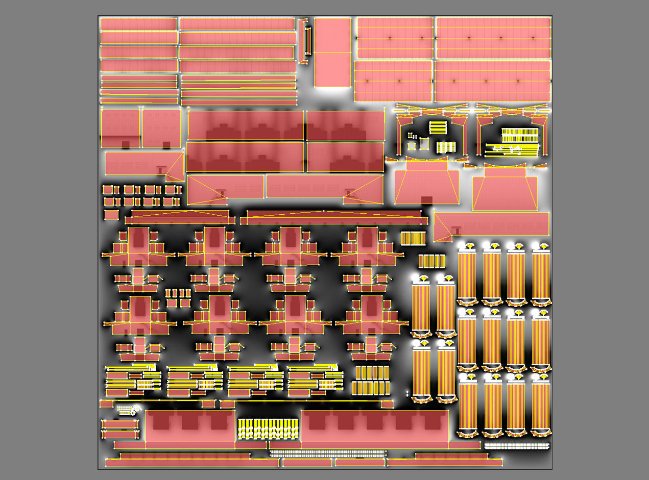 Factory 02 Low-poly 3D model_14