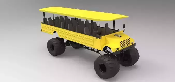Safari Monster Truck 3D model