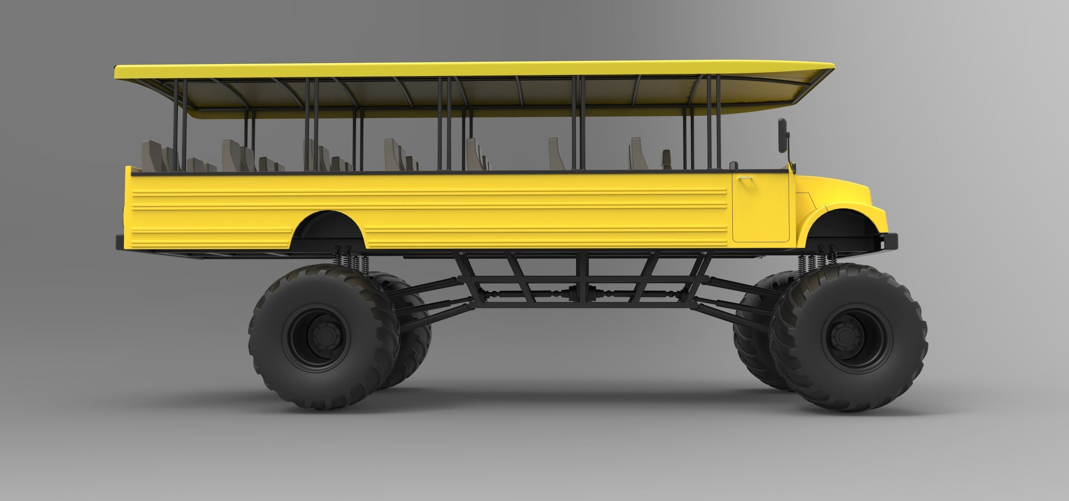 Safari Monster Truck 3D model_6