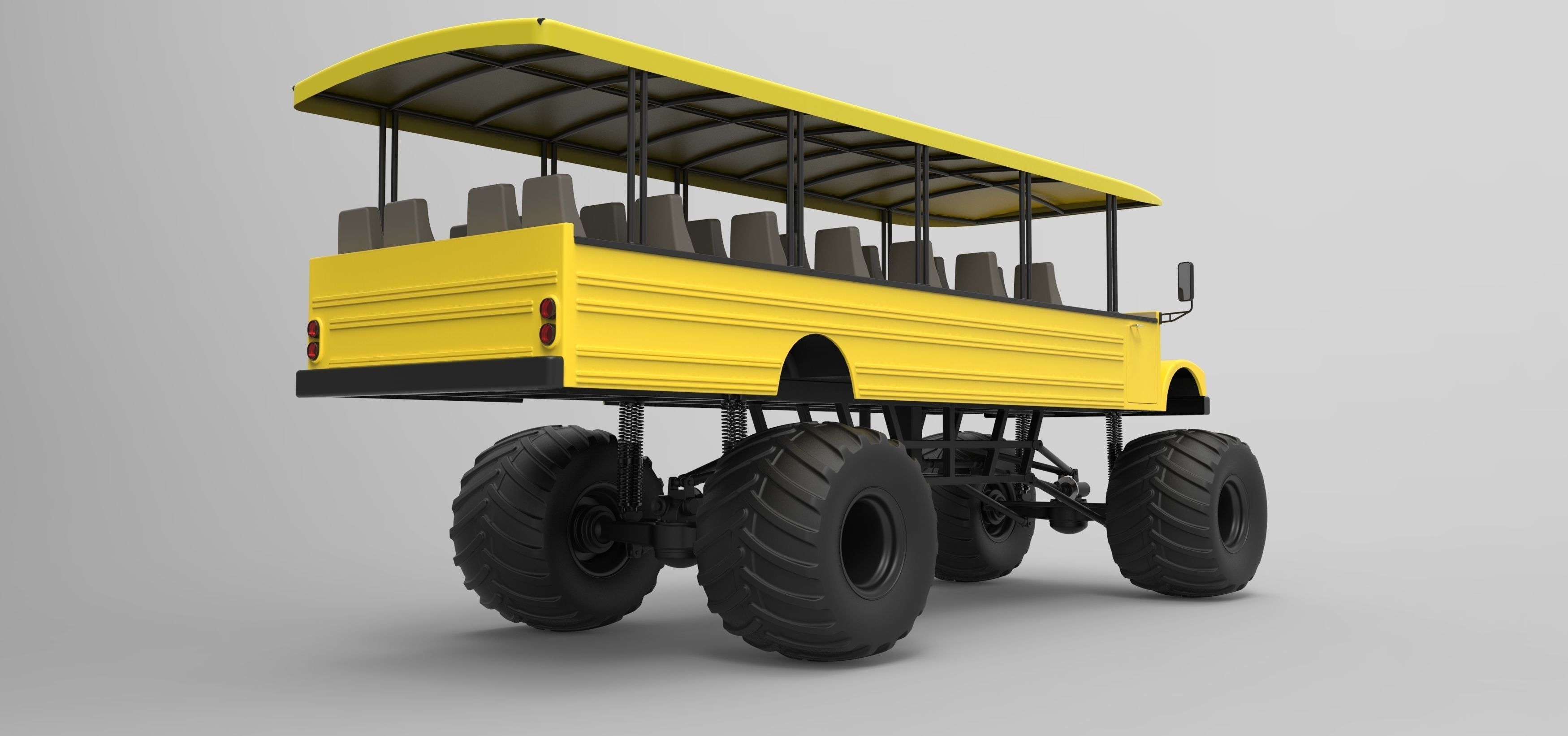 Safari Monster Truck 3D model_10