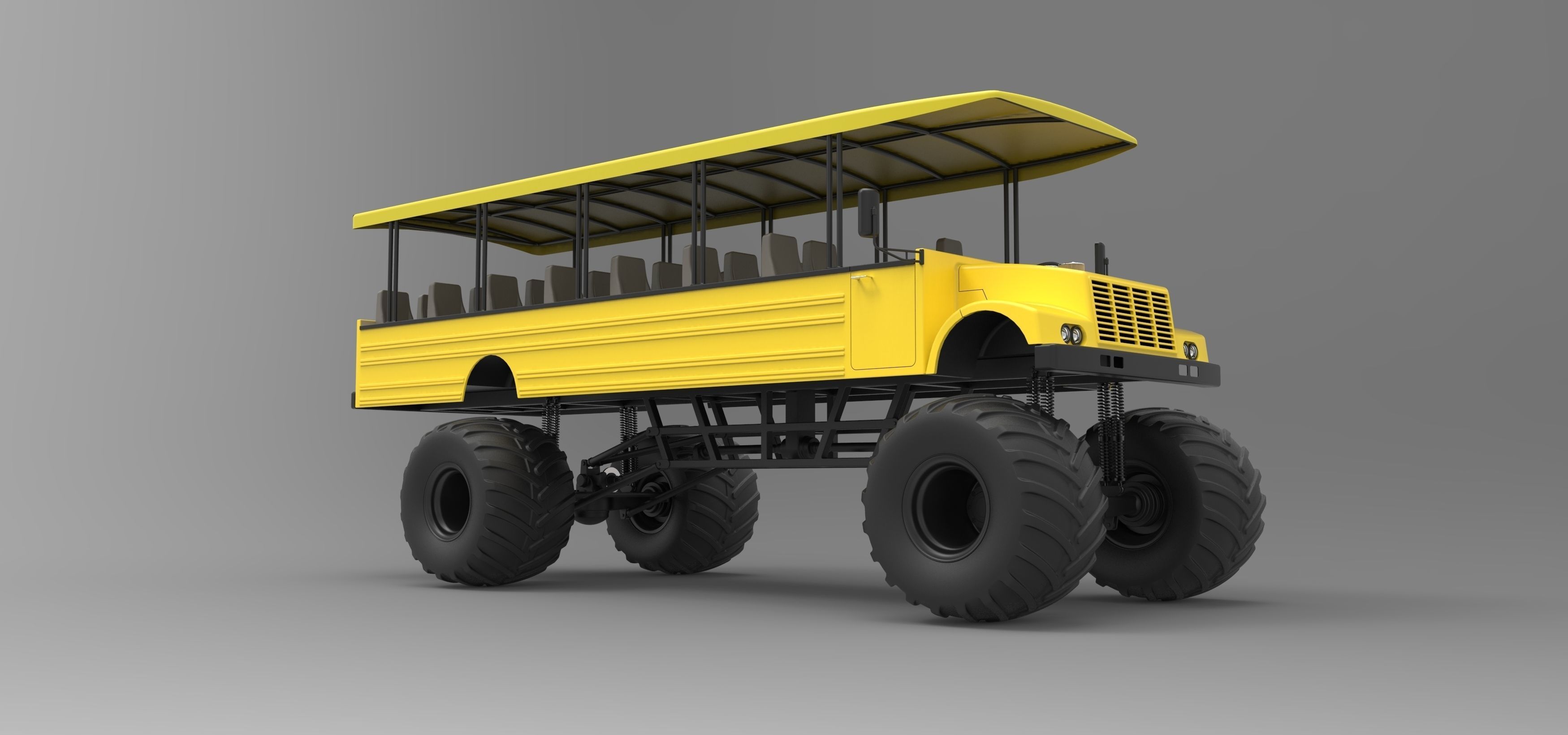 Safari Monster Truck 3D model_1