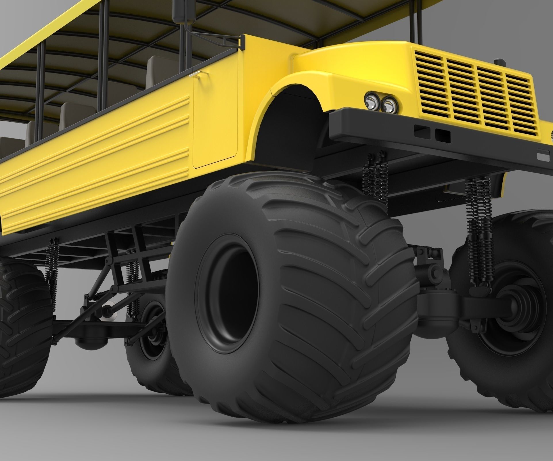 Safari Monster Truck 3D model_13