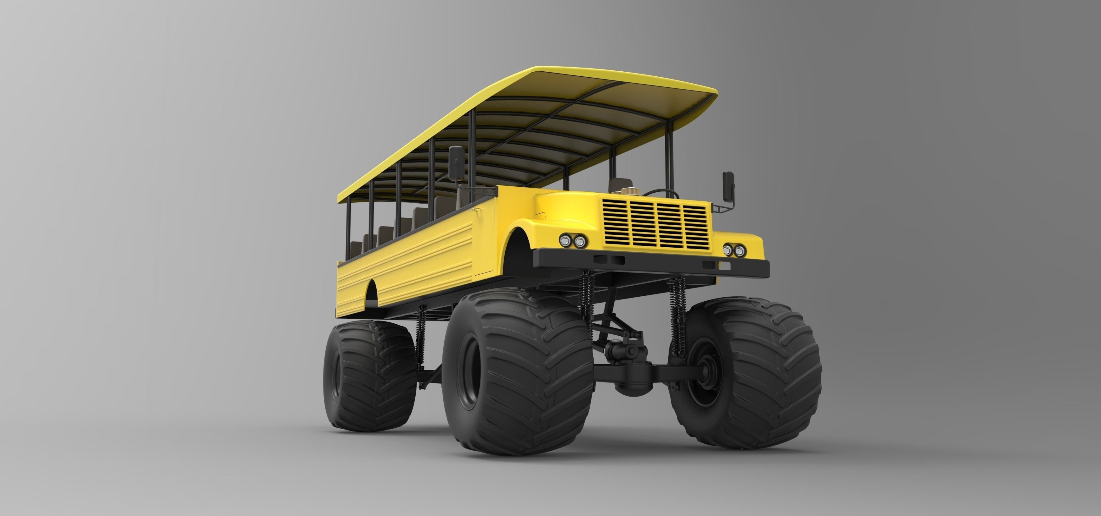 Safari Monster Truck 3D model_3