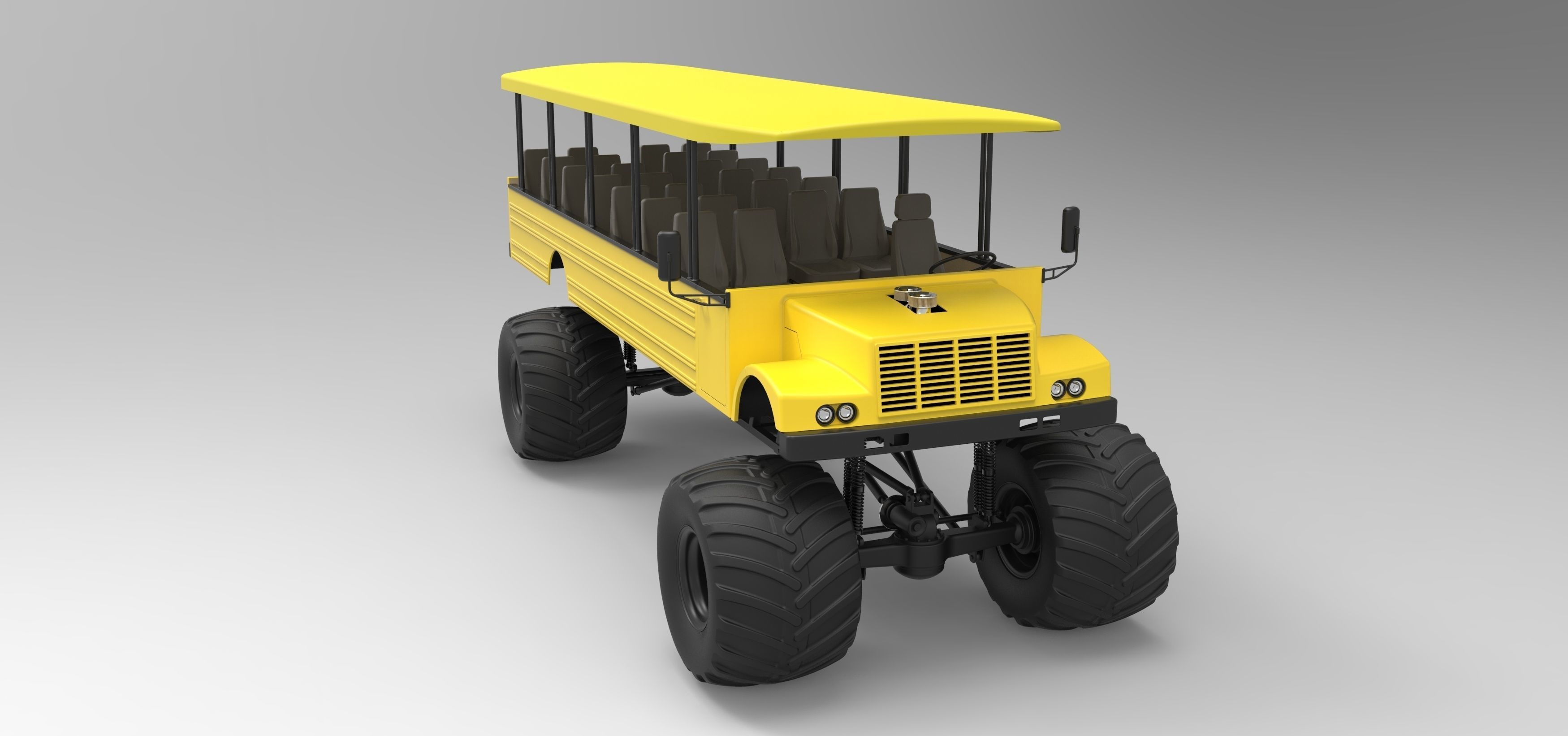 Safari Monster Truck 3D model_2