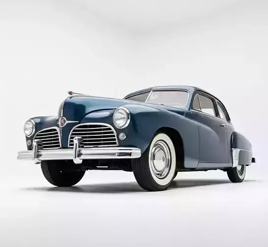 1948 Tucker 48 Sedan Low-poly 3D model 6