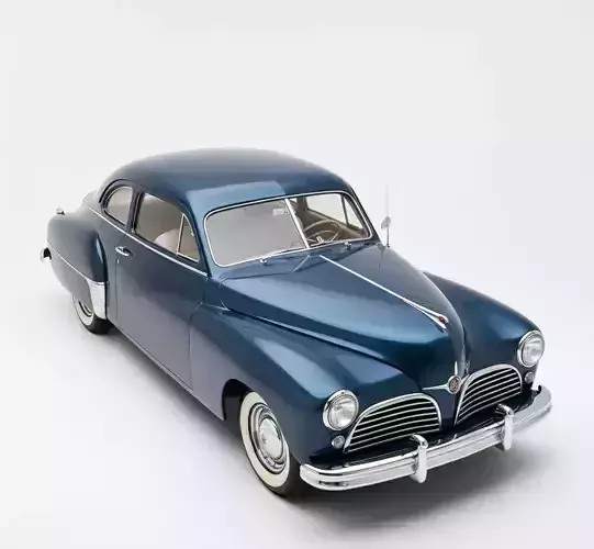 1948 Tucker 48 Sedan Low-poly 3D model 3