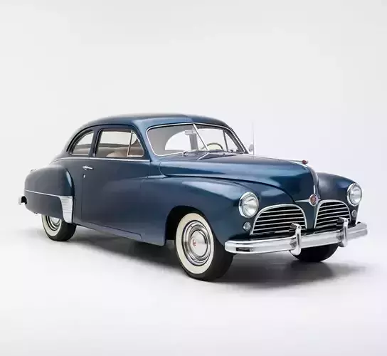 1948 Tucker 48 Sedan Low-poly 3D model 7