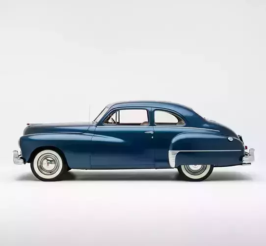 1948 Tucker 48 Sedan Low-poly 3D model 2